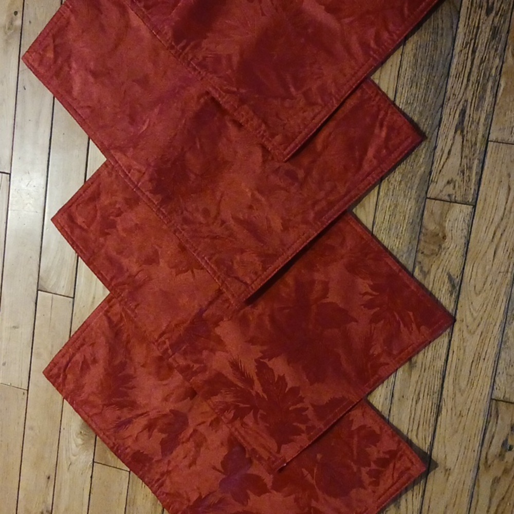Set of 6 Fall Print Cloth Placemats